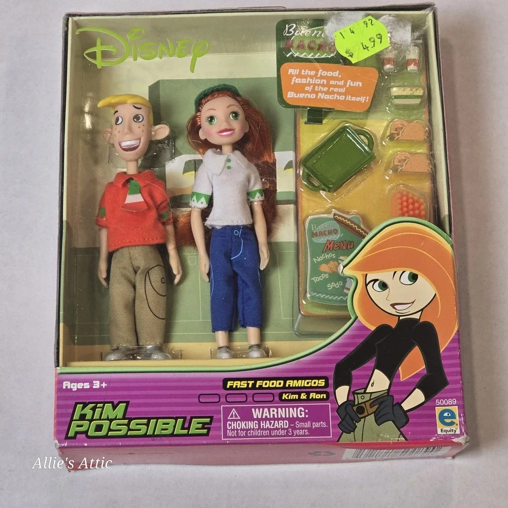 Disney Kim Possible Fast Food Amigos Kim & Ron 4